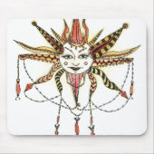 Boho Soleil Hand Drawn Mousepad (Vorne)
