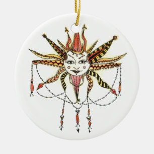 Boho Soleil Keramikornament