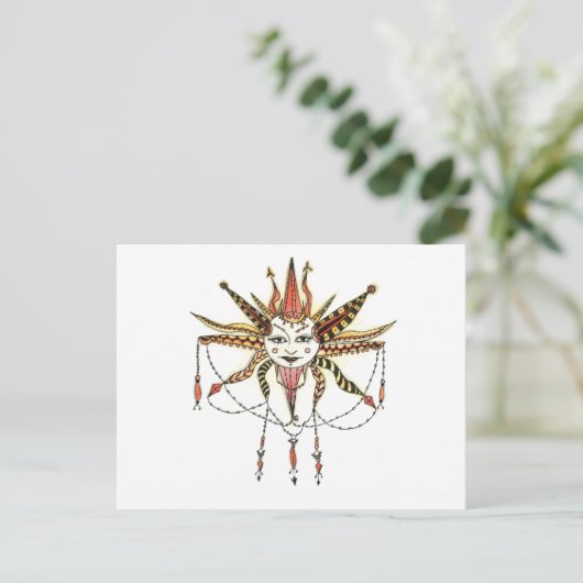 Boho Soleil Postkarte (Stehend Vorderseite)