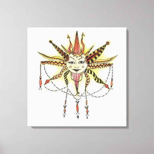 Boho Soleil Wrapped Canvas Leinwanddruck (Vorderseite)
