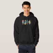 Boho Sommer Süße Popsicle Eiscreme Regenbogen Anan Hoodie (Vorne ganz)