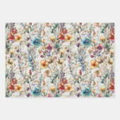 BOHO SOMMER WILDBLUME FLORAL GESCHENKPAPIER SET (Vorderseite 2)