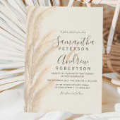 Boho Sommerpampas Gras Aquarell Hochzeit