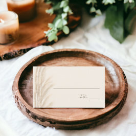 Boho Sommerpampas Gras Aquarell Tischnummer Platzkarte