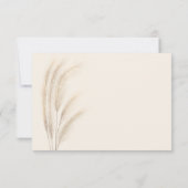 Boho Sommerpampas Gras Aquarell uAwg qr Code RSVP Karte (Rückseite)