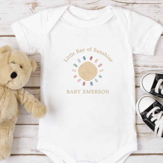 Boho-Sonne Baby Strampler