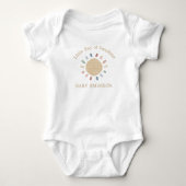 Boho-Sonne Baby Strampler (Vorderseite)
