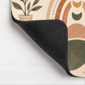 Boho-Sonne & Botanische Kunst Mousepad (Ecke)
