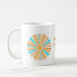 Boho-Sonne, hier kommt der Sohn, Retro-Sonnenschei Kaffeetasse