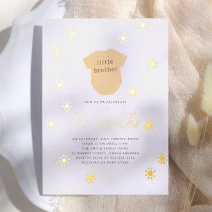 Boho-Sonne Kleiner Bruder Shiny Sunshine Baby Show Folieneinladung