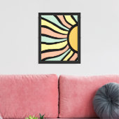 Boho-Sonne Leinwanddruck (Insitu (Wohnzimmer))