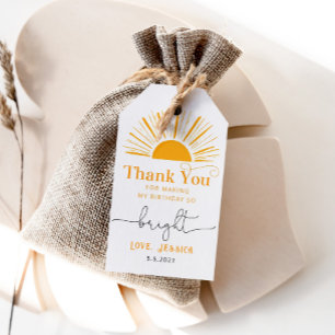 Boho Sonne minimaler Geburtstag vielen Dank Geschenkanhänger
