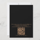 Boho Sonne Mond Astronomie Budget QR Code Hochzeit Einladung (Rückseite)