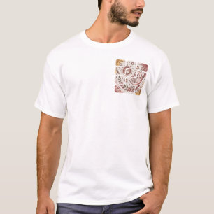 Boho Sonne Mond Himmelsblume Design T-Shirt