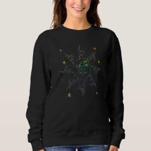 Boho Sonne Mond Himmelskörper Astronomie Universum Sweatshirt