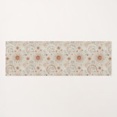 Boho Sonne und Mond Muster Yogamatte (Rückseite (Horizontal))