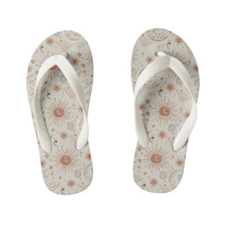 Boho-Sonne- und Mondmuster Kinderbadesandalen