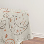 Boho-Sonne- und Mondmuster Tischdecke (Beispiel)