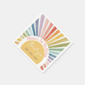 Boho-Sonnen-Geburtstagsfeier  Serviette (Ecke)