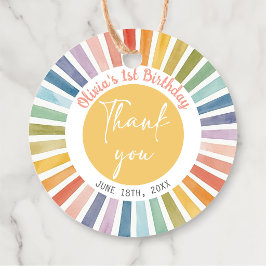 Boho-Sonnen-Geburtstagsgeschenk-Tags Geschenkanhänger