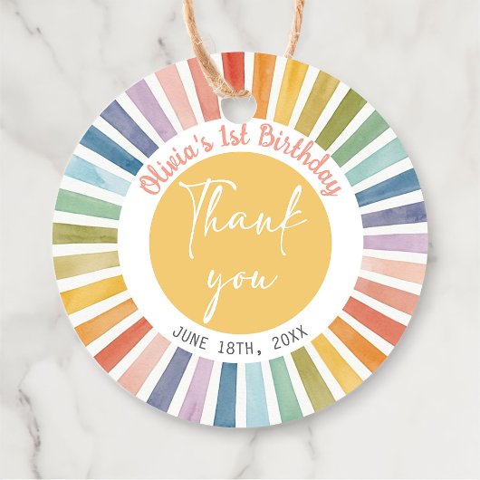 Boho-Sonnen-Geburtstagsgeschenk-Tags Geschenkanhänger