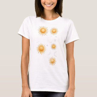 Boho-Sonnen-T-Shirt-Geschenk für Frauen Sommer T-Shirt