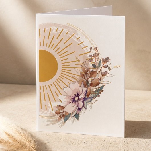 BOHO Sonnen- und Blumen-Blanko