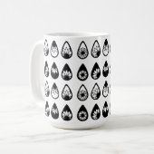 Boho Sonnenblume Silhouette - HandGezeichnet Cricu Kaffeetasse (Vorderseite Links)