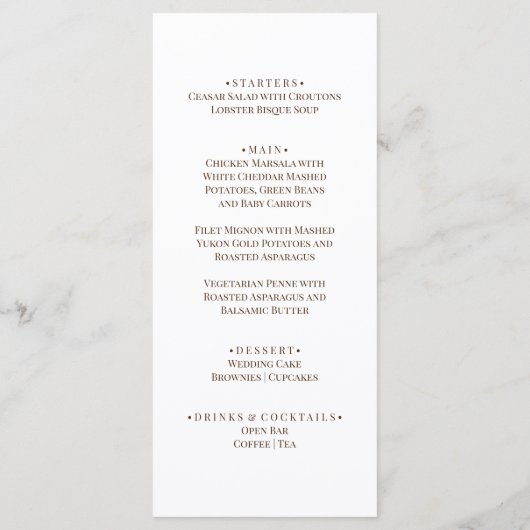 Boho Sonnenblumen romantische Sommerhochzeit Menükarte (Rückseite)