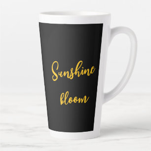 Boho-Sonnenblumen-Tribalmuster-Tasse – Warmer Sonn Milchtasse