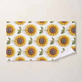 Boho-Sonnenblumen- und Diamant-Handtuch-Set Badhandtuch Set (Handtuch)