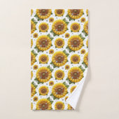 Boho-Sonnenblumen- und Diamant-Handtuch-Set Badhandtuch Set (Handtuch)