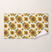 Boho-Sonnenblumen- und Diamant-Handtuch-Set Badhandtuch Set (Handtuch)