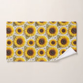 Boho-Sonnenblumen- und Diamant-Handtuch-Set Badhandtuch Set (Handtuch)