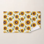 Boho-Sonnenblumen- und Diamant-Handtuch-Set Badhandtuch Set (Handtuch)