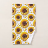 Boho-Sonnenblumen- und Diamant-Handtuch-Set Badhandtuch Set (Handtuch)