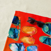 Boho Sonnenbrille Sommervibes Strandtuch (Beispiel)