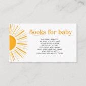 Boho Sonnenbücher für Babytickets Begleitkarte (Vorderseite)