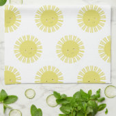 Boho-Sonnenmuster Geschirrtuch (Gefaltet)