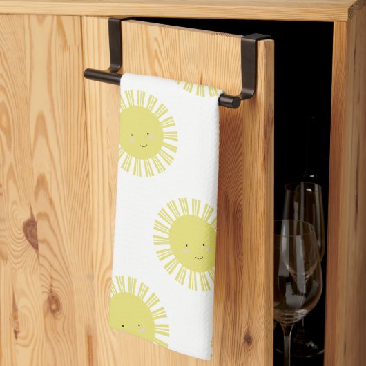 Boho-Sonnenmuster Geschirrtuch (Drittel gefaltet)