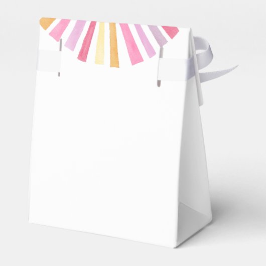 Boho sonnenschirm Mädchen Babydusche Geschenkschachtel (Rückseite)