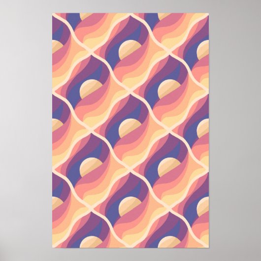 Boho-Sonnenuntergang Poster (Vorne)