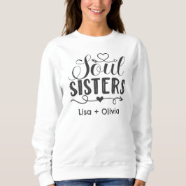 Boho Soul Sisters Individuelle Name Bester Freund Sweatshirt