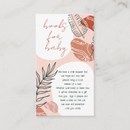 Boho Southwest Desert Baby Showbücher für Baby Begleitkarte