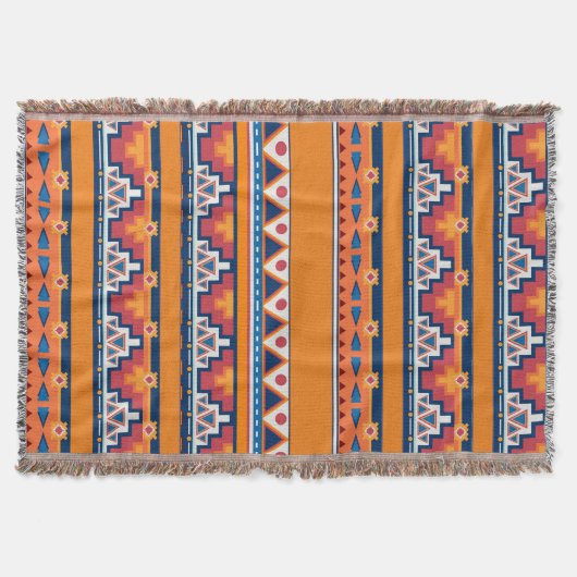 Boho Southwest Santa Fe Style Decke (Vorderseite)