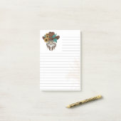 Boho-Southwestern Style Flair linierte 3M Post-it Klebezettel (Auf Schreibtisch)