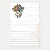 Boho-Southwestern Style Flair linierte 3M Post-it Klebezettel (Vorderseite)