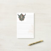 Boho-Southwestern Style Flair linierte 3M Post-it Klebezettel (Auf Schreibtisch)