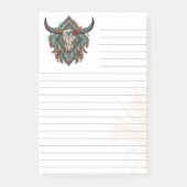 Boho-Southwestern Style Flair linierte 3M Post-it Klebezettel (Vorderseite)