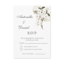 Boho-Spanische Hochzeits-RSVP-Karte